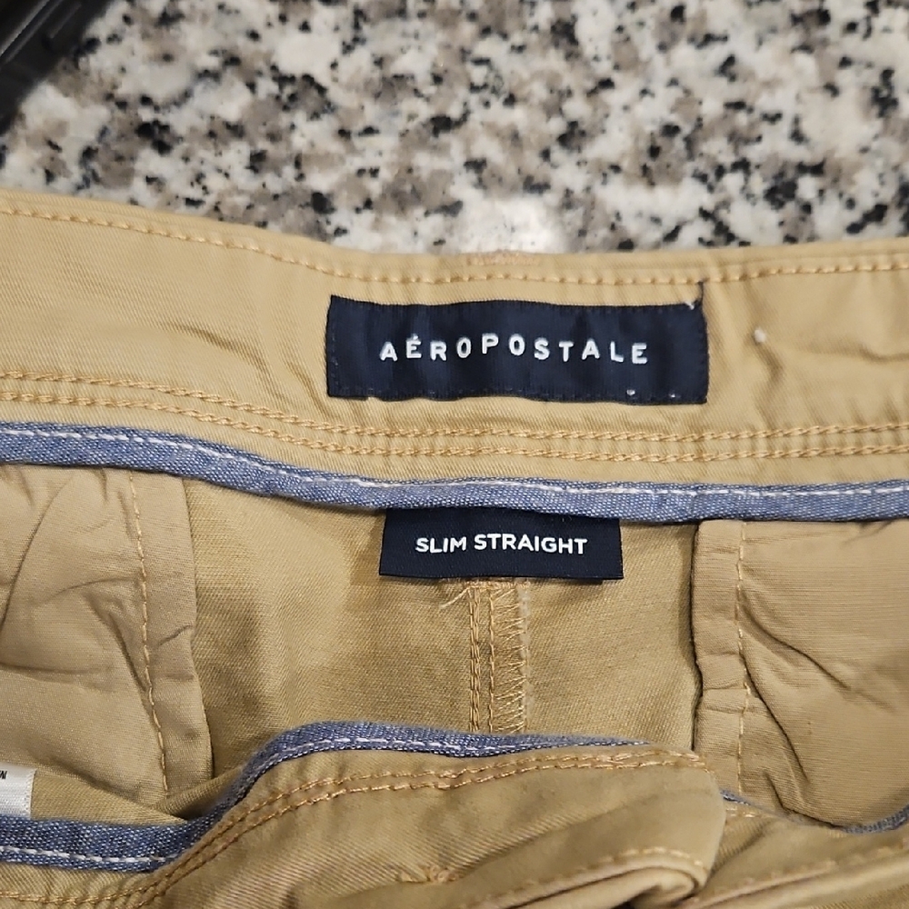 Aeropostale Slim Straight Khaki Pants